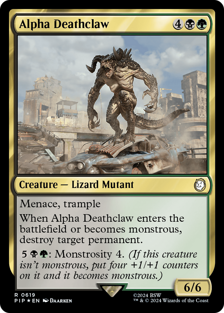 Alpha Deathclaw (Surge Foil) [Fallout] - Magic: The Gathering - Card Brawlers | Quebec | Canada |