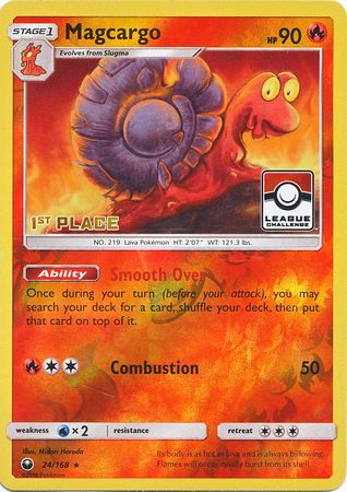 Magcargo (24/168) (League Promo 1st Place) [Sun & Moon: Celestial Storm] - Pokémon - Card Brawlers | Quebec | Canada |