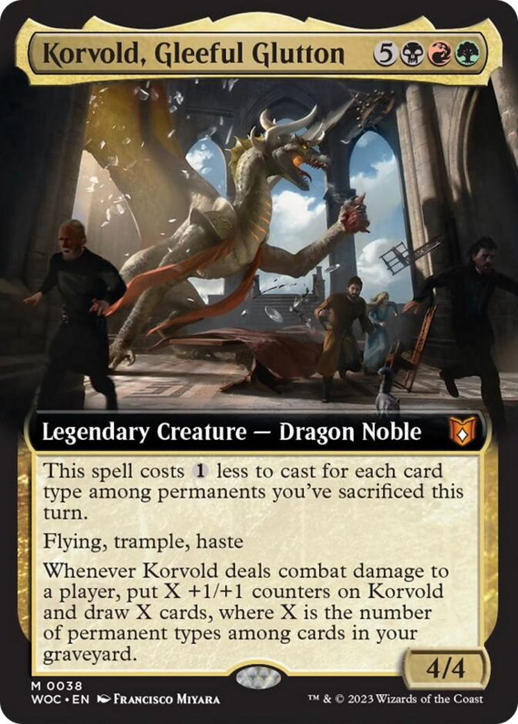 Korvold, Gleeful Glutton (Extended Art) [Wilds of Eldraine Commander] - Magic: The Gathering - Card Brawlers | Quebec | Canada |