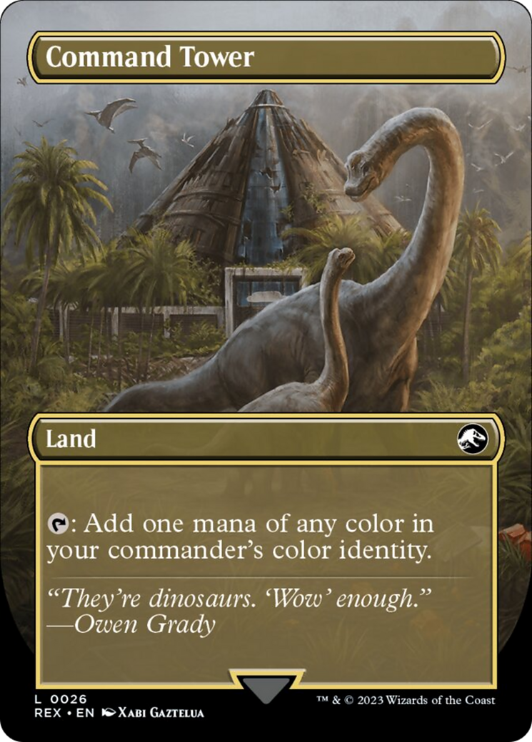 Command Tower // Command Tower (Borderless) [Jurassic World Collection] - Magic: The Gathering - Card Brawlers | Quebec | Canada |