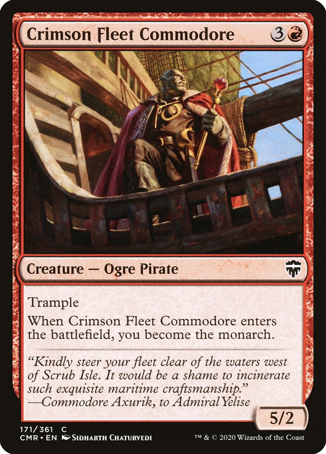 Crimson Fleet Commodore [Commander Legends] - Magic: The Gathering - Card Brawlers | Quebec | Canada |