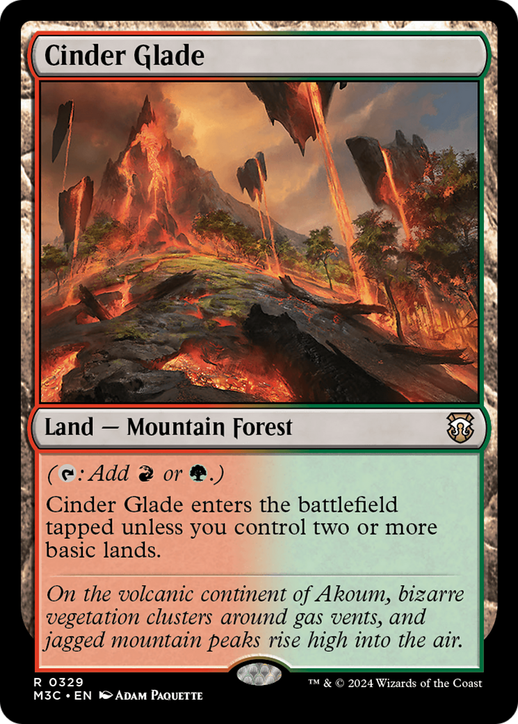 Cinder Glade (Ripple Foil) [Modern Horizons 3 Commander] - Magic: The Gathering - Card Brawlers | Quebec | Canada |