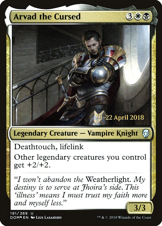 Arvad the Cursed [Dominaria Prerelease Promos] - Magic: The Gathering - Card Brawlers | Quebec | Canada |