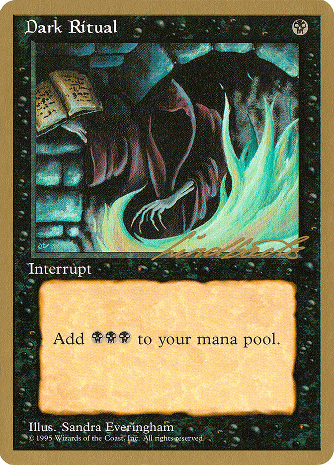 Dark Ritual (Leon Lindback) [Pro Tour Collector Set] - Magic: The Gathering - Card Brawlers | Quebec | Canada |