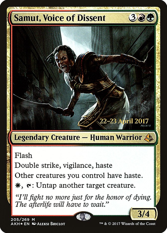 Samut, Voice of Dissent [Amonkhet Prerelease Promos] - Magic: The Gathering - Card Brawlers | Quebec | Canada |