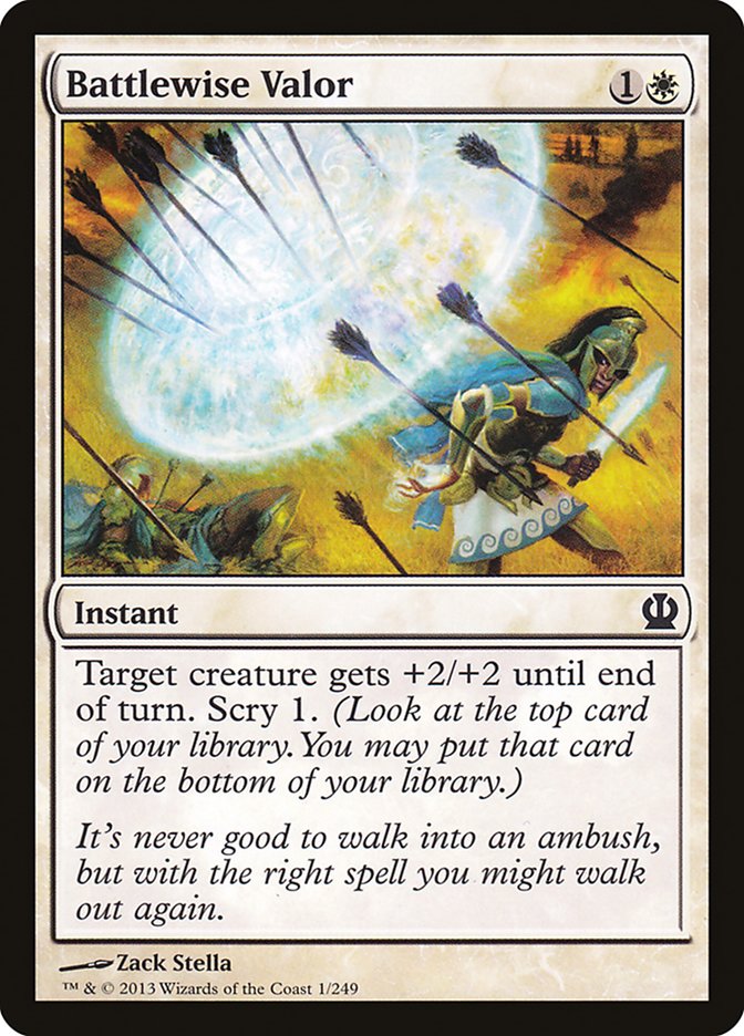 Battlewise Valor [Theros] - Magic: The Gathering - Card Brawlers | Quebec | Canada |