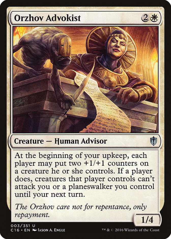 Orzhov Advokist [Commander 2016] - Magic: The Gathering - Card Brawlers | Quebec | Canada |