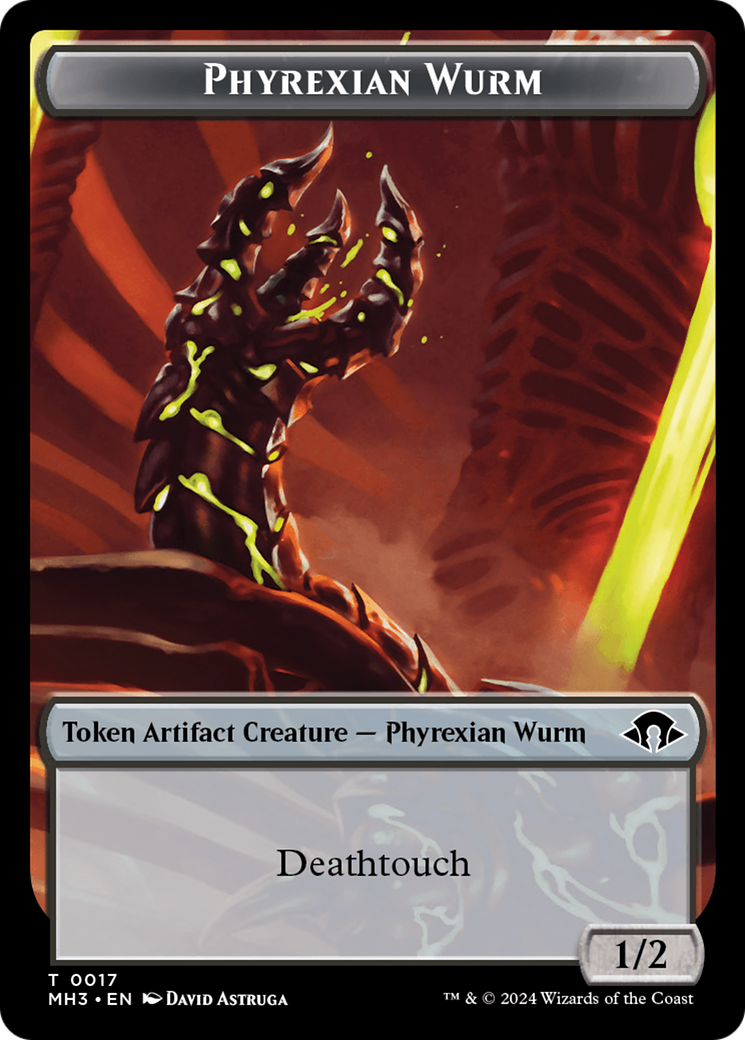 Phyrexian Wurm Token (0017) [Modern Horizons 3 Tokens] - Magic: The Gathering - Card Brawlers | Quebec | Canada |