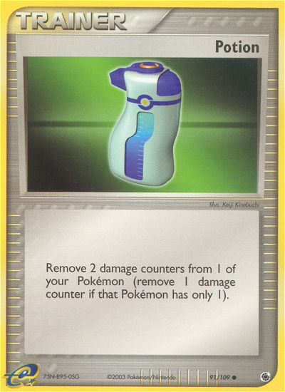 Potion (91/109) [EX: Ruby & Sapphire] - Pokémon - Card Brawlers | Quebec | Canada |