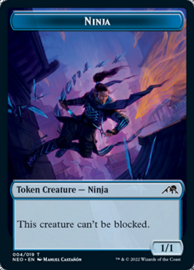 Samurai // Ninja Double-Sided Token [Kamigawa: Neon Dynasty Tokens] - Magic: The Gathering - Card Brawlers | Quebec | Canada |