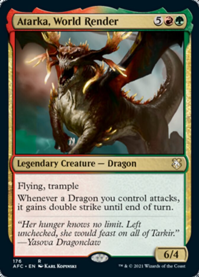 Atarka, World Render [Dungeons & Dragons: Adventures in the Forgotten Realms Commander] - Magic: The Gathering - Card Brawlers | Quebec | Canada |