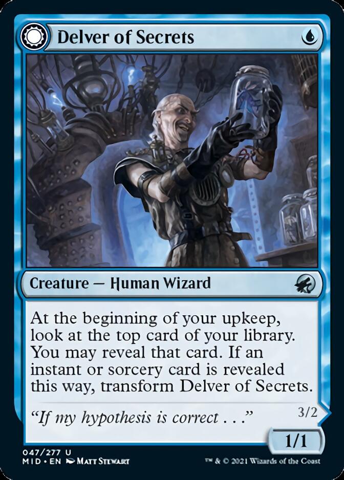Delver of Secrets // Insectile Aberration [Innistrad: Midnight Hunt] - Magic: The Gathering - Card Brawlers | Quebec | Canada |