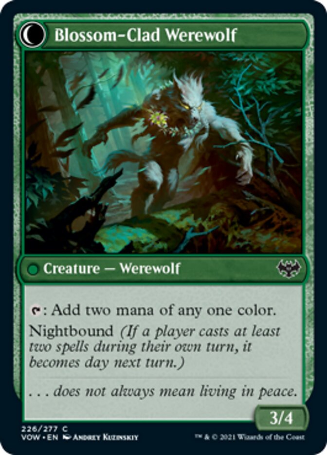 Weaver of Blossoms // Blossom-Clad Werewolf [Innistrad: Crimson Vow] - Magic: The Gathering - Card Brawlers | Quebec | Canada |