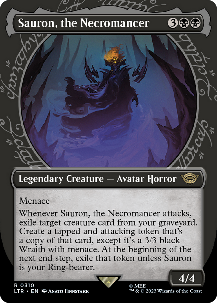 Sauron, the Necromancer (Showcase Ring Frame) [The Lord of the Rings: Tales of Middle-Earth] - Magic: The Gathering - Card Brawlers | Quebec | Canada |