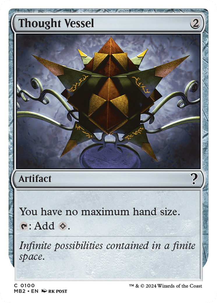 Thought Vessel (White Border) [Mystery Booster 2] - Magic: The Gathering - Card Brawlers | Quebec | Canada |