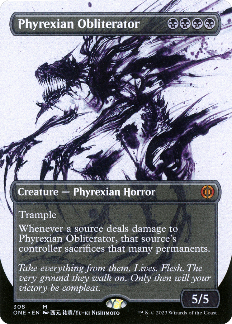 Phyrexian Obliterator (Borderless Ichor) [Phyrexia: All Will Be One] - Magic: The Gathering - Card Brawlers | Quebec | Canada |