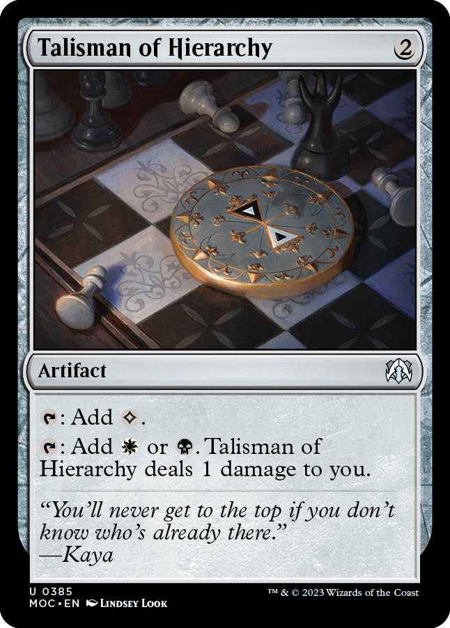 Talisman of Hierarchy [March of the Machine Commander] - Magic: The Gathering - Card Brawlers | Quebec | Canada |