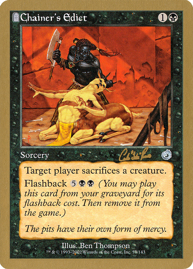 Chainer's Edict (Carlos Romao) [World Championship Decks 2002] - Magic: The Gathering - Card Brawlers | Quebec | Canada |