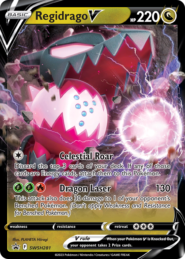 Regidrago V (SWSH281) (Jumbo Card) [Sword & Shield: Black Star Promos] - Pokémon - Card Brawlers | Quebec | Canada |