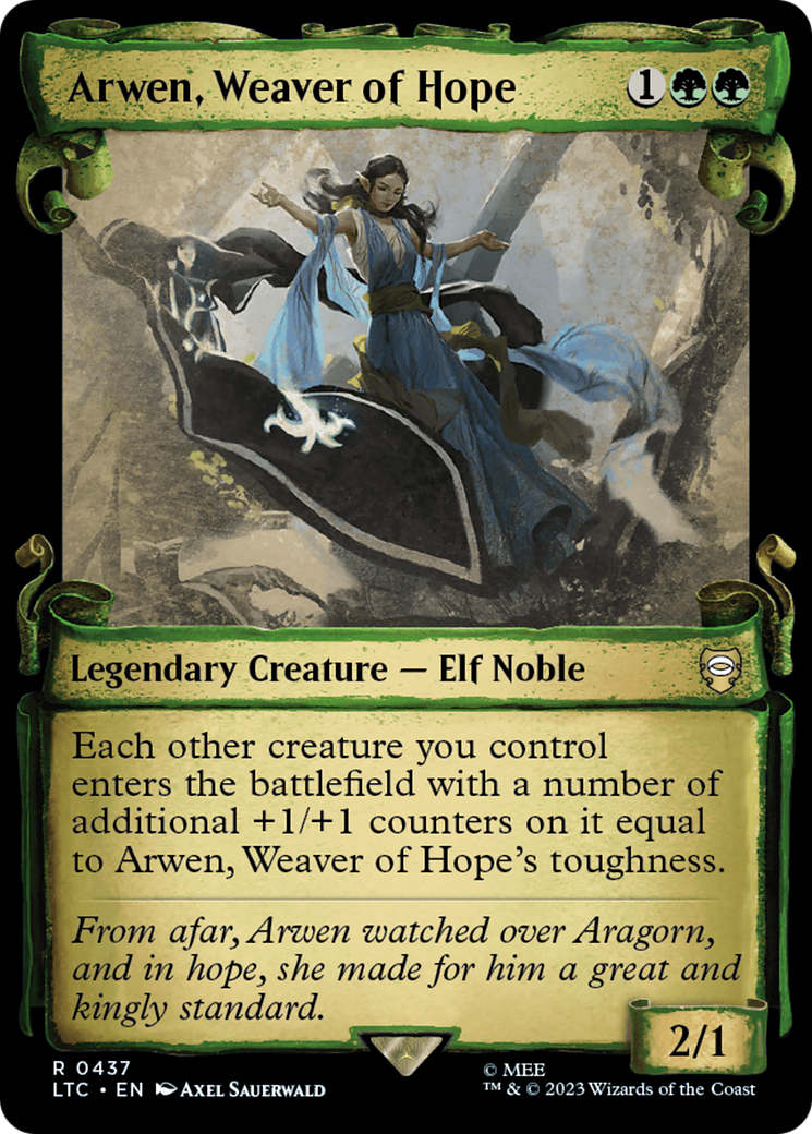 Arwen, Weaver of Hope [The Lord of the Rings: Tales of Middle-Earth Commander Showcase Scrolls] - Magic: The Gathering - Card Brawlers | Quebec | Canada |