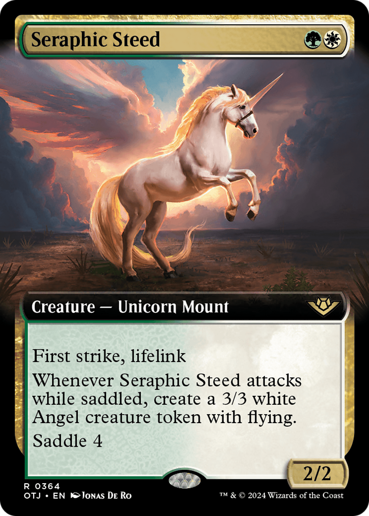 Seraphic Steed (Extended Art) [Outlaws of Thunder Junction] - Magic: The Gathering - Card Brawlers | Quebec | Canada |