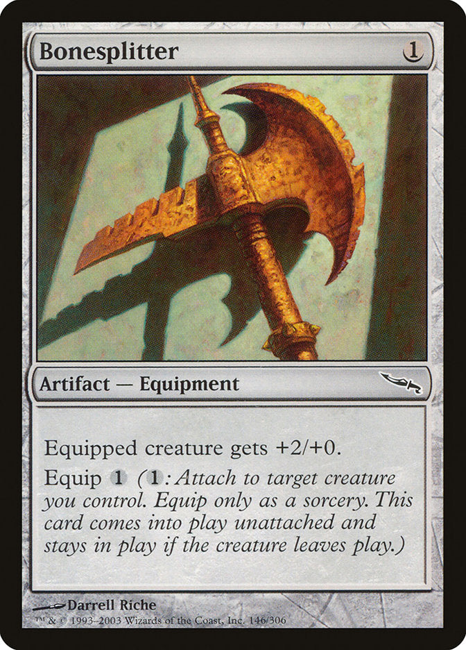 Bonesplitter [Mirrodin] - Magic: The Gathering - Card Brawlers | Quebec | Canada |