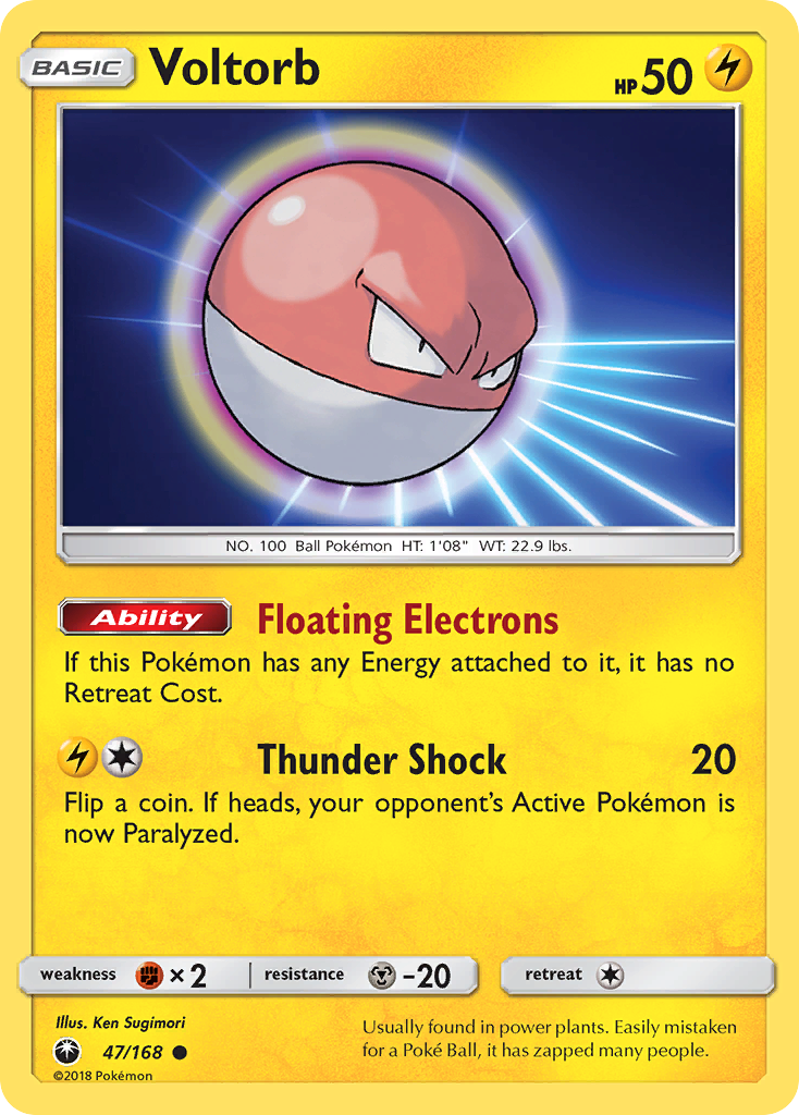 Voltorb (47/168) [Sun & Moon: Celestial Storm] - Pokémon - Card Brawlers | Quebec | Canada |