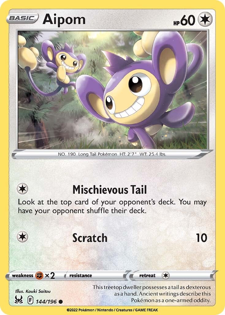 Aipom (144/196) [Sword & Shield: Lost Origin] - Pokémon - Card Brawlers | Quebec | Canada |