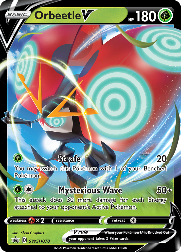 Orbeetle V (SWSH078) [Sword & Shield: Black Star Promos] - Pokémon - Card Brawlers | Quebec | Canada |