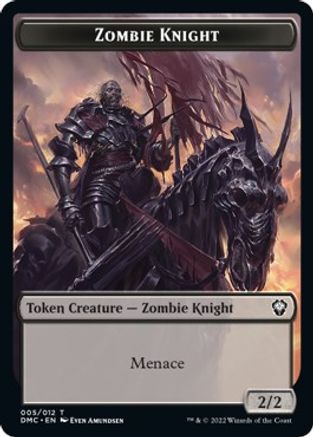 Zombie Knight // Knight Double-Sided Token [Dominaria United Commander Tokens] - Magic: The Gathering - Card Brawlers | Quebec | Canada |