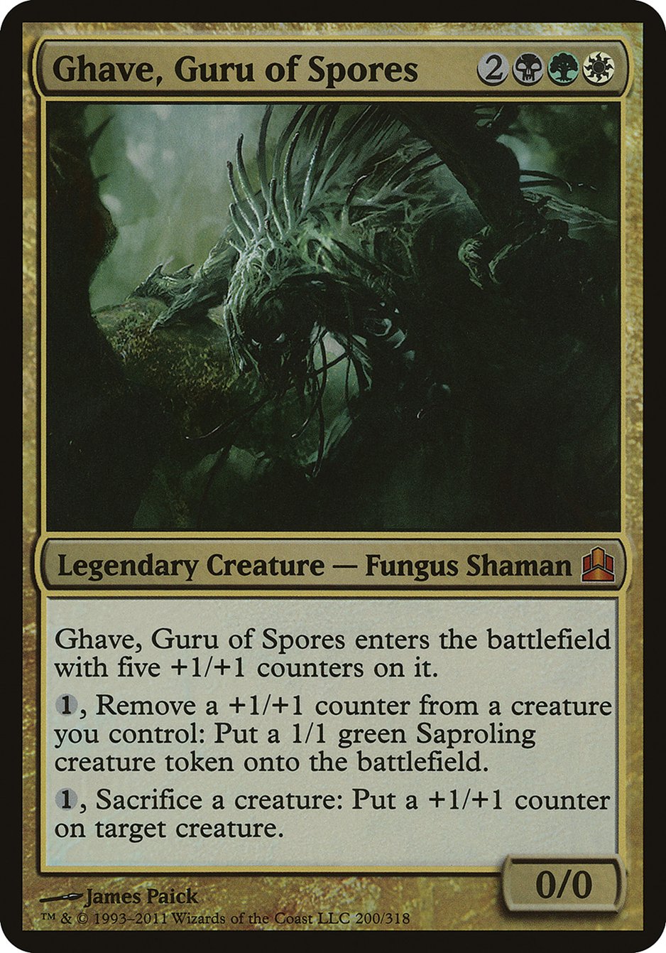 Ghave, Guru of Spores (Oversized) [Commander 2011 Oversized] - Magic: The Gathering - Card Brawlers | Quebec | Canada |