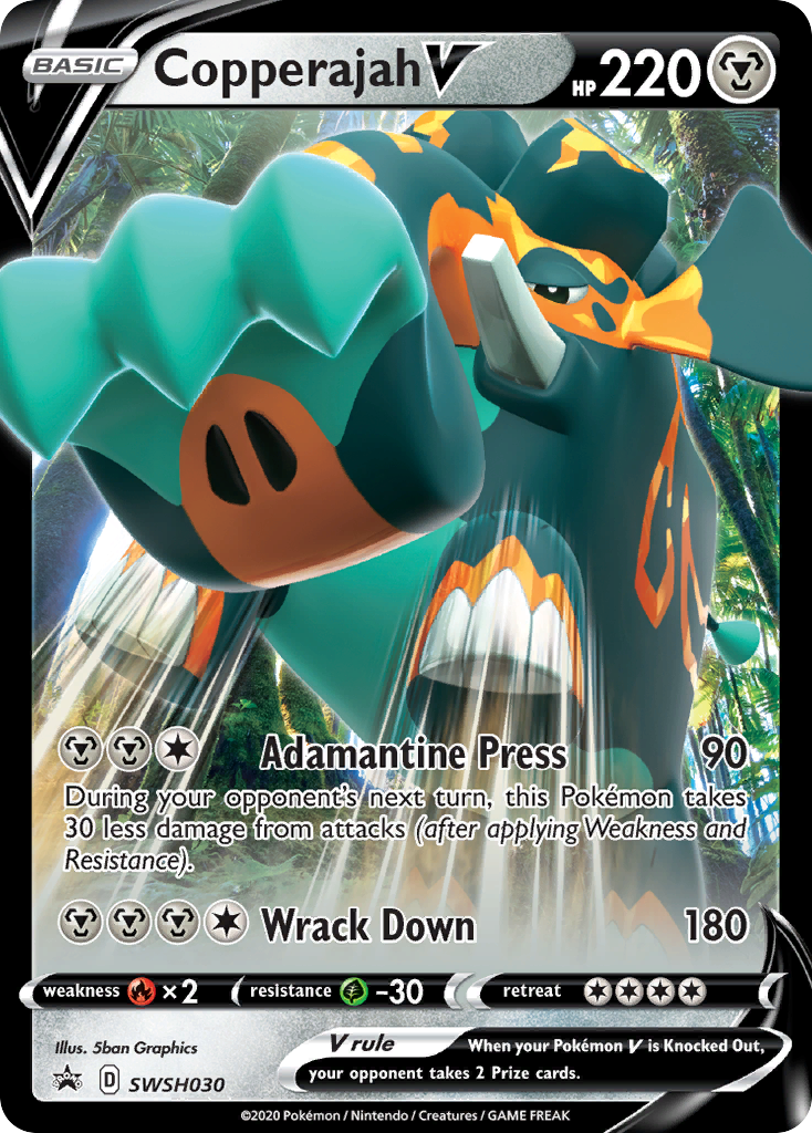 Copperajah V (SWSH030) (Jumbo Card) [Sword & Shield: Black Star Promos] - Pokémon - Card Brawlers | Quebec | Canada |