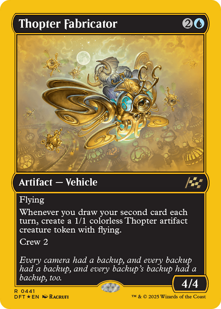 Thopter Fabricator (First-Place Foil) [Aetherdrift] - Magic: The Gathering - Card Brawlers | Quebec | Canada |