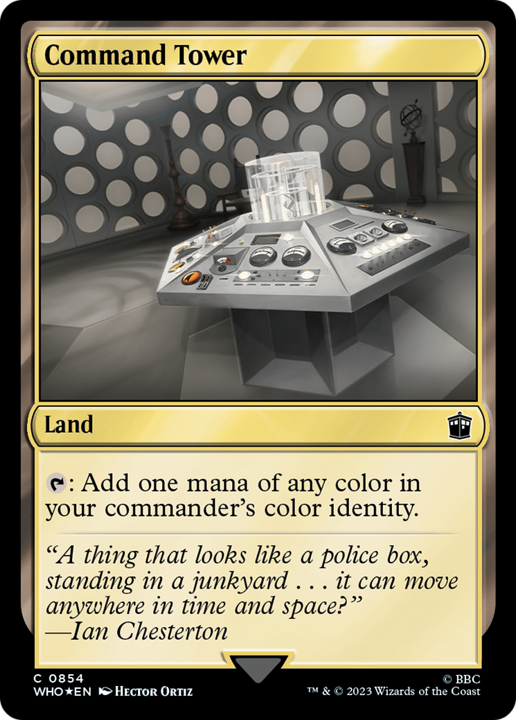 Command Tower (0854) (Surge Foil) [Doctor Who] - Magic: The Gathering - Card Brawlers | Quebec | Canada |