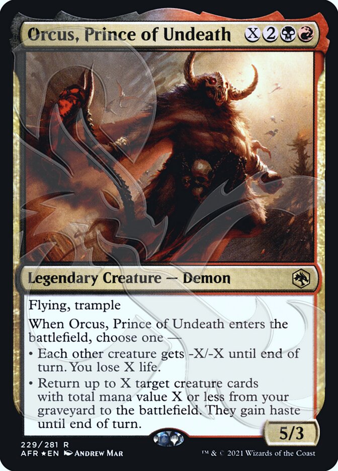 Orcus, Prince of Undeath (Ampersand Promo) [Dungeons & Dragons: Adventures in the Forgotten Realms Promos] - Magic: The Gathering - Card Brawlers | Quebec | Canada |