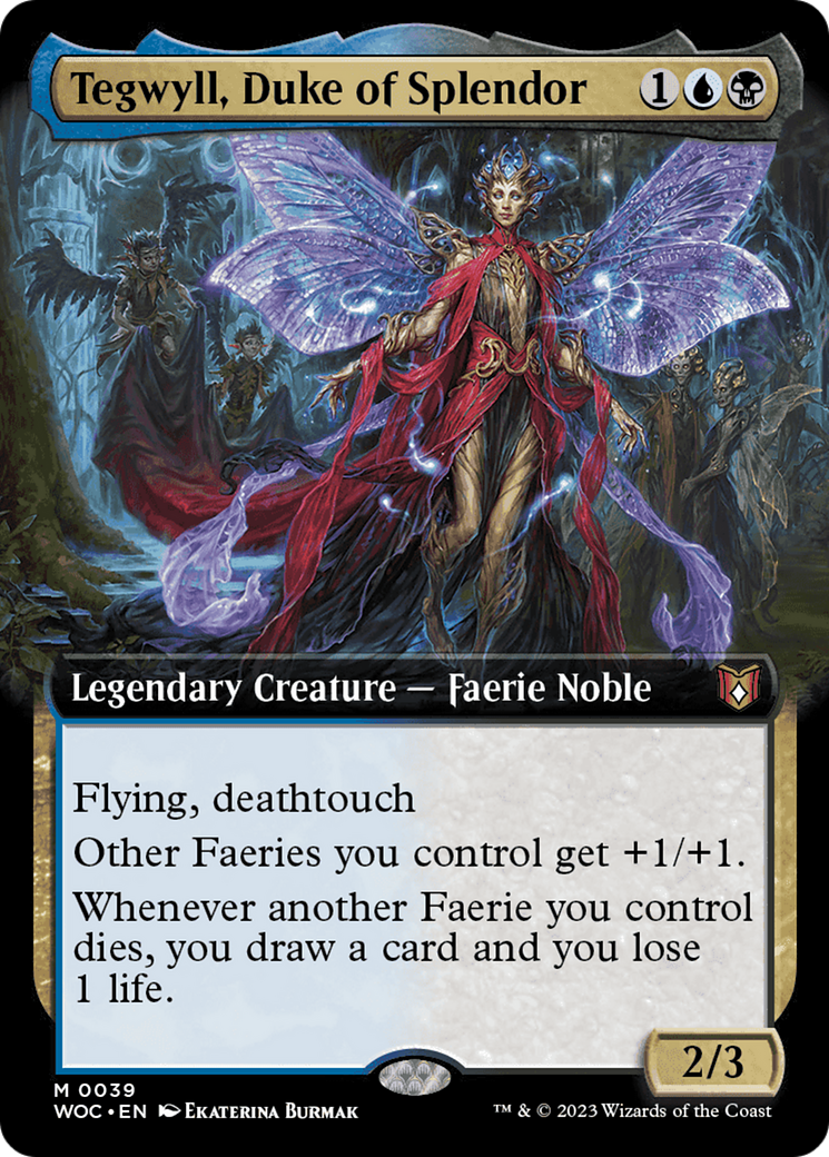 Tegwyll, Duke of Splendor (Extended Art) [Wilds of Eldraine Commander] - Magic: The Gathering - Card Brawlers | Quebec | Canada |