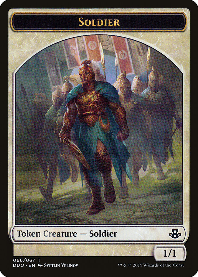 Soldier Token [Duel Decks: Elspeth vs. Kiora] - Magic: The Gathering - Card Brawlers | Quebec | Canada |