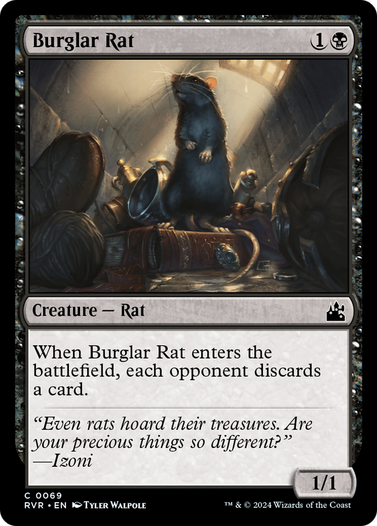 Burglar Rat [Ravnica Remastered] - Magic: The Gathering - Card Brawlers | Quebec | Canada |