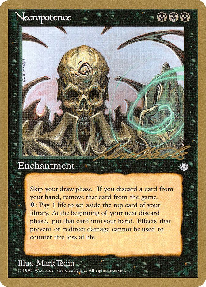 Necropotence (Leon Lindback) [Pro Tour Collector Set] - Magic: The Gathering - Card Brawlers | Quebec | Canada |
