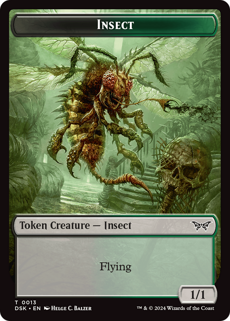 Insect (0013) // Spider Double-Sided Token [Duskmourn: House of Horror Tokens] - Magic: The Gathering - Card Brawlers | Quebec | Canada |