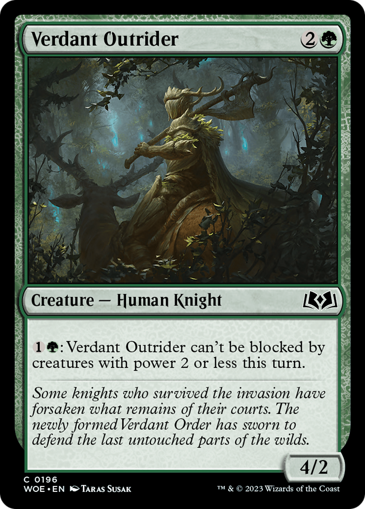 Verdant Outrider [Wilds of Eldraine] - Magic: The Gathering - Card Brawlers | Quebec | Canada |