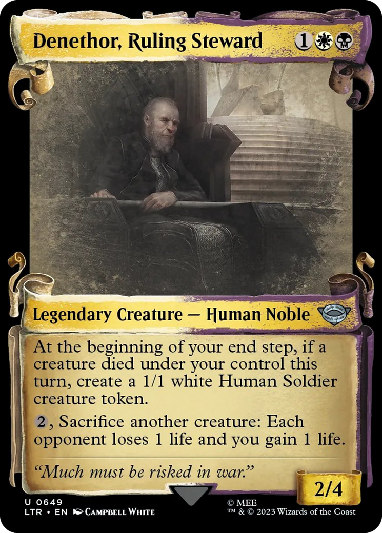 Denethor, Ruling Steward [The Lord of the Rings: Tales of Middle-Earth Showcase Scrolls] - Magic: The Gathering - Card Brawlers | Quebec | Canada |