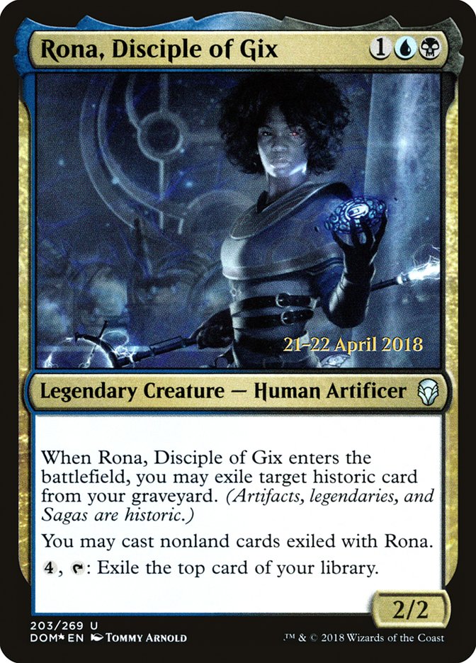 Rona, Disciple of Gix [Dominaria Prerelease Promos] - Magic: The Gathering - Card Brawlers | Quebec | Canada |