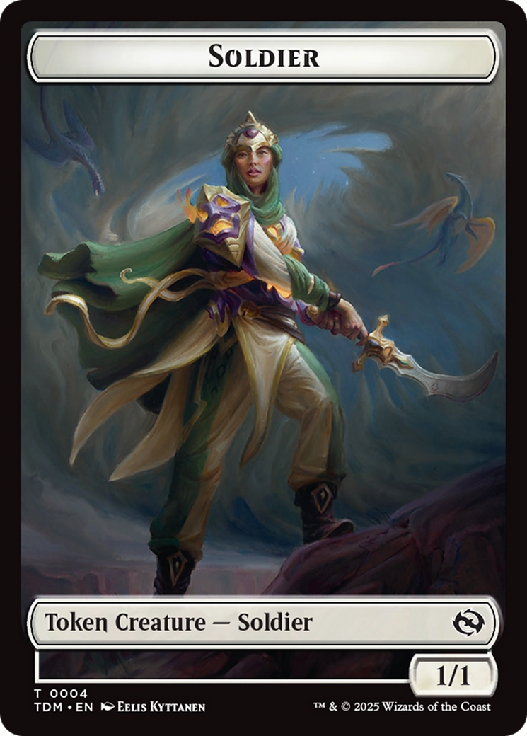 Solider (0004) // Solider (0005) Double-Sided Token [Tarkir: Dragonstorm Tokens] - Magic: The Gathering - Card Brawlers | Quebec | Canada |