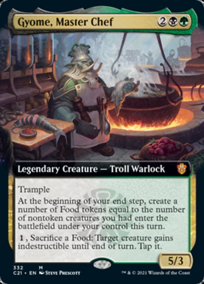 Gyome, Master Chef (Extended Art) [Commander 2021] - Magic: The Gathering - Card Brawlers | Quebec | Canada |