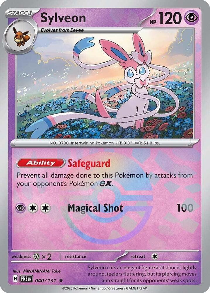 Sylveon (040/131) (Poke Ball Pattern) [Scarlet & Violet: Prismatic Evolutions] - Pokémon - Card Brawlers | Quebec | Canada |