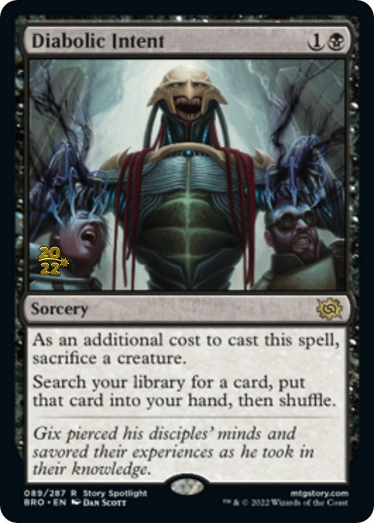 Diabolic Intent [The Brothers' War Prerelease Promos] - Magic: The Gathering - Card Brawlers | Quebec | Canada |