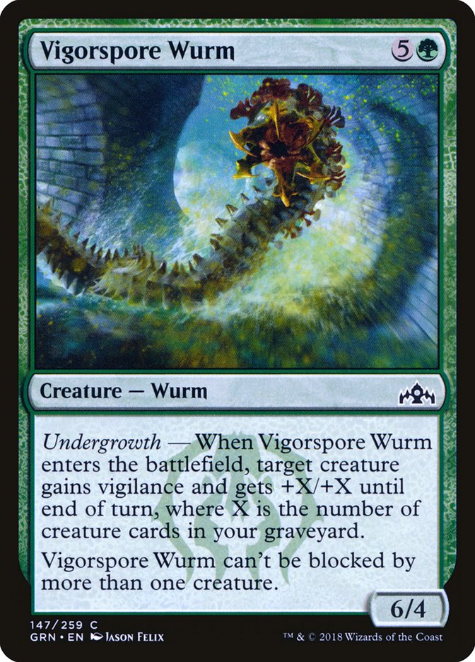 Vigorspore Wurm [Guilds of Ravnica] - Magic: The Gathering - Card Brawlers | Quebec | Canada |
