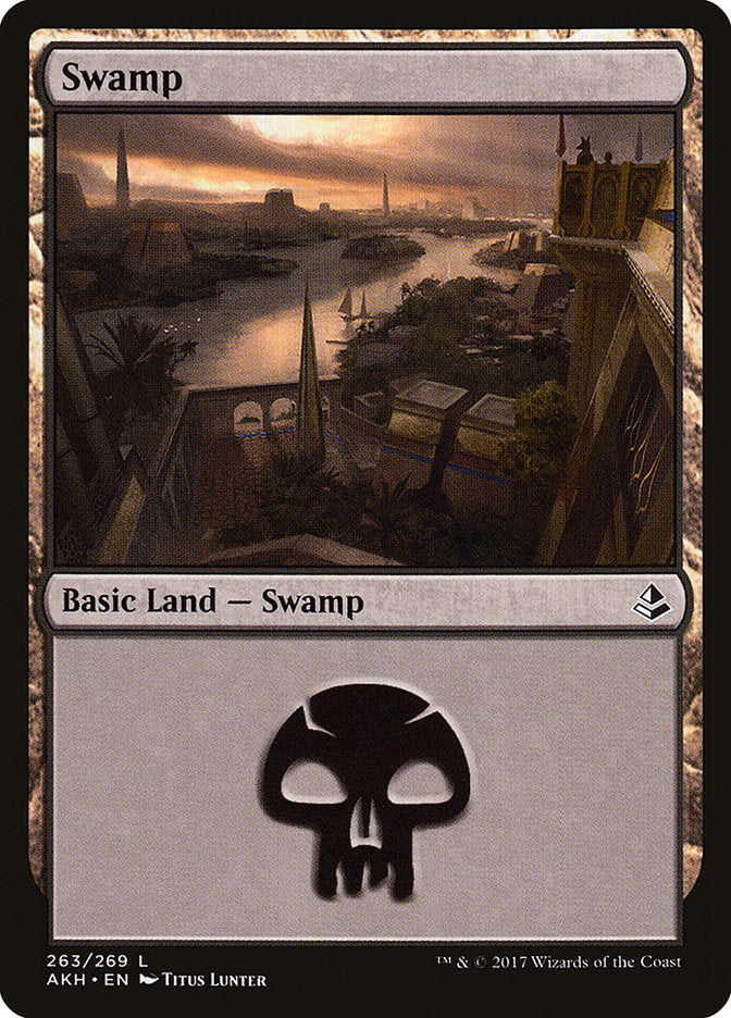 Swamp (263) [Amonkhet] - Magic: The Gathering - Card Brawlers | Quebec | Canada |