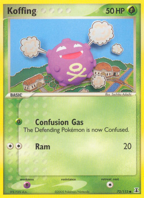 Koffing (72/113) [EX: Delta Species] - Pokémon - Card Brawlers | Quebec | Canada |